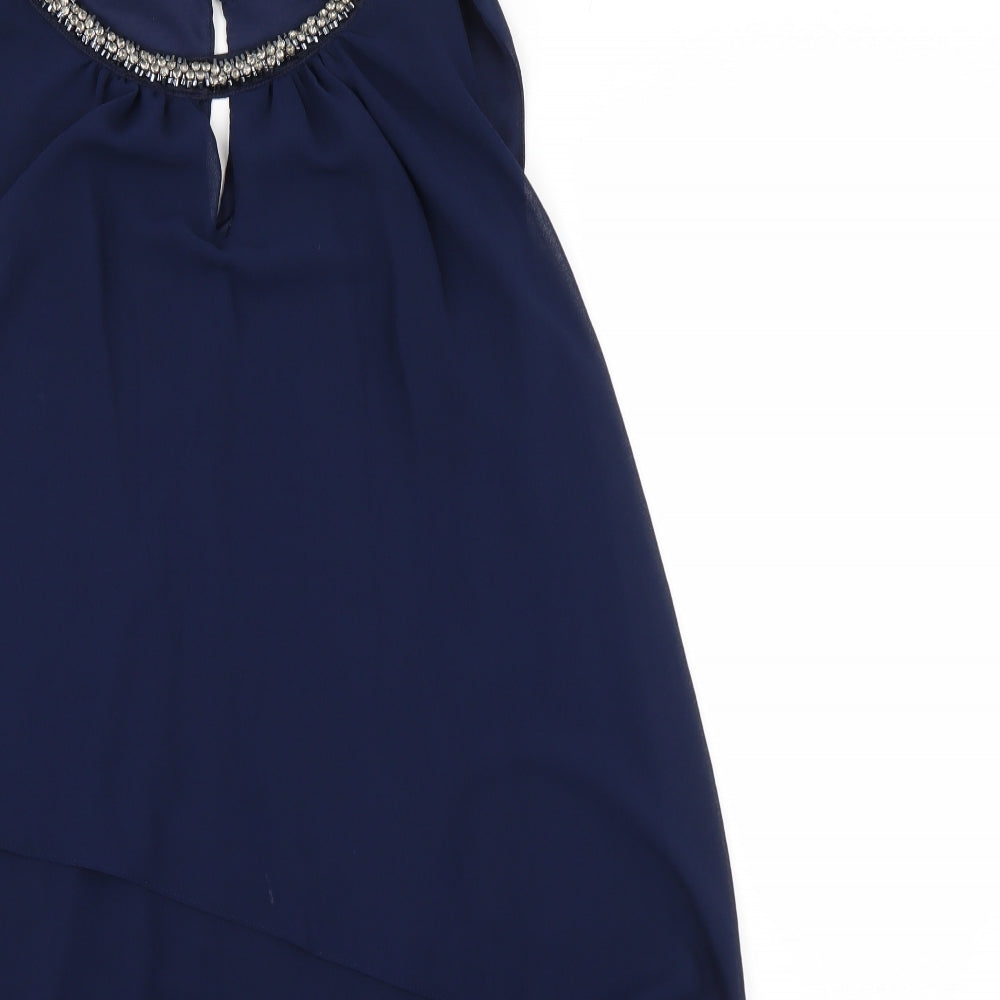 Dorothy Perkins Womens Blue   Slip Dress  Size 18