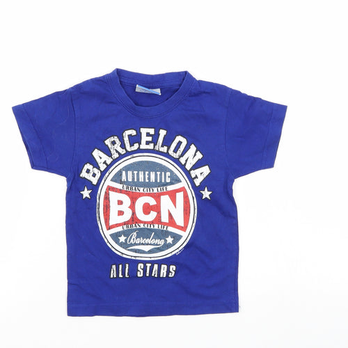 safon Boys Blue   Basic T-Shirt Size 2 Years