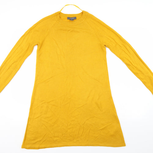 Primark Womens Yellow   Jumper Dress  Size XS