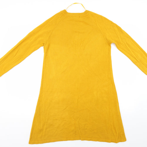 Primark Womens Yellow   Jumper Dress  Size XS