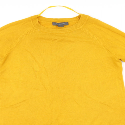 Primark Womens Yellow   Jumper Dress  Size XS