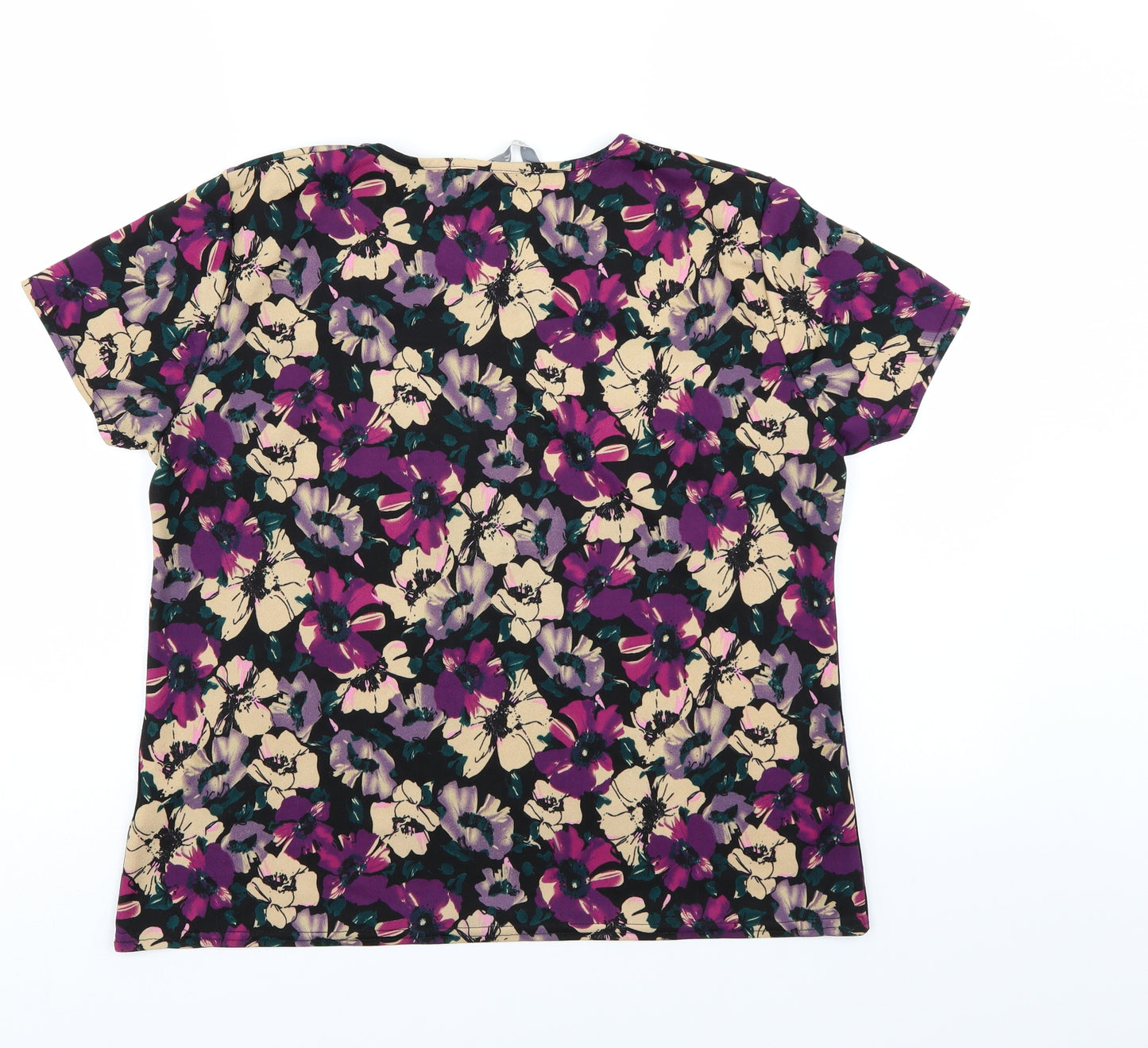 Peacocks Womens Multicoloured Floral  Basic Blouse Size 10