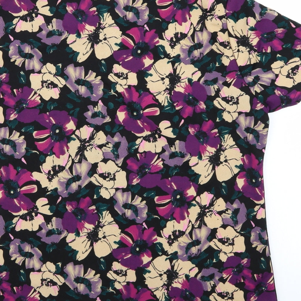 Peacocks Womens Multicoloured Floral  Basic Blouse Size 10