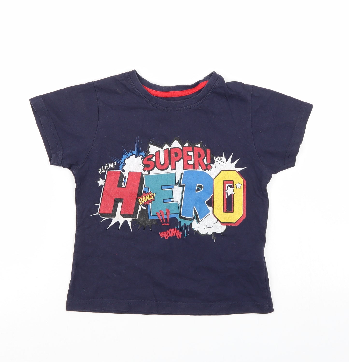 Primark Boys Blue   Basic T-Shirt Size 4-5 Years