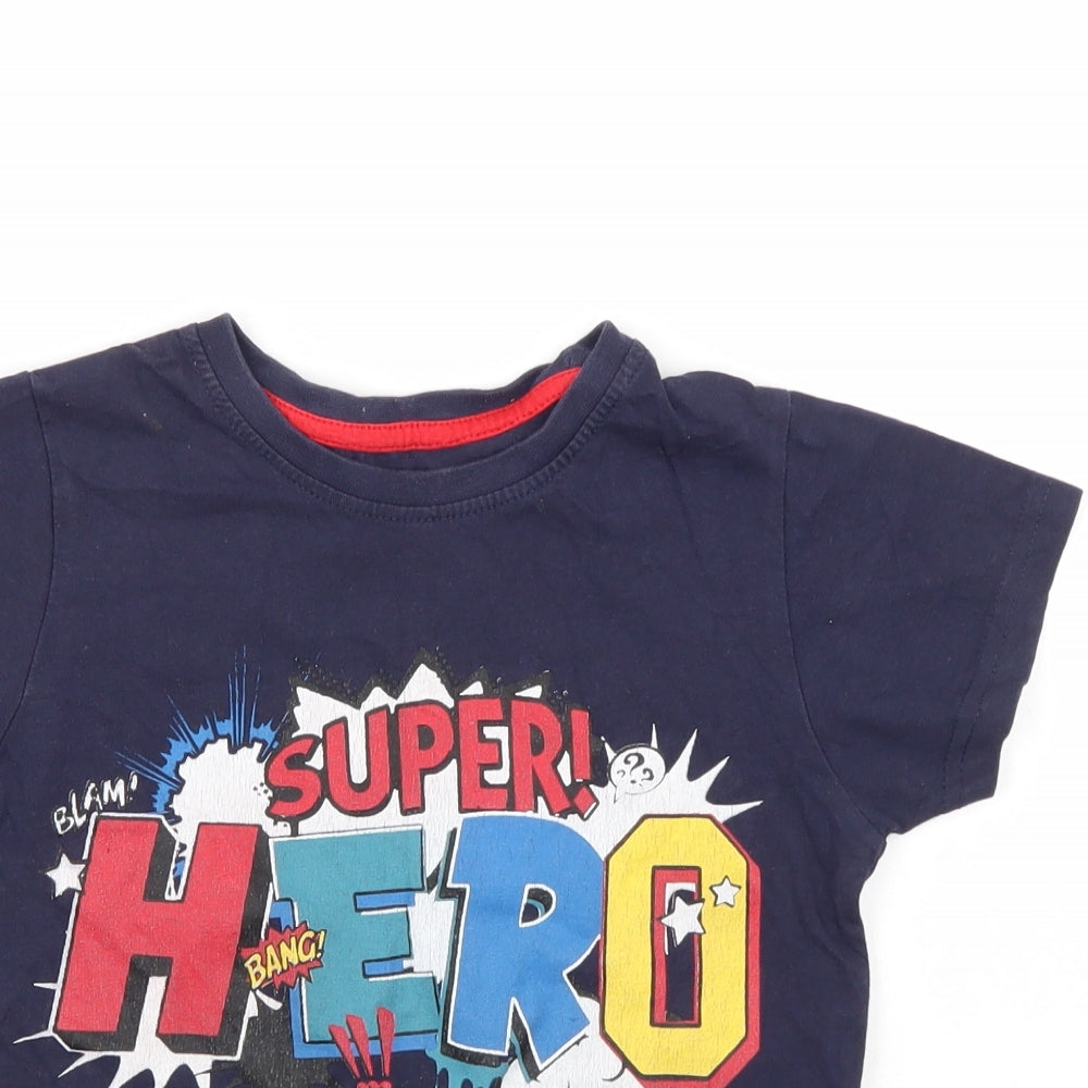 Primark Boys Blue   Basic T-Shirt Size 4-5 Years