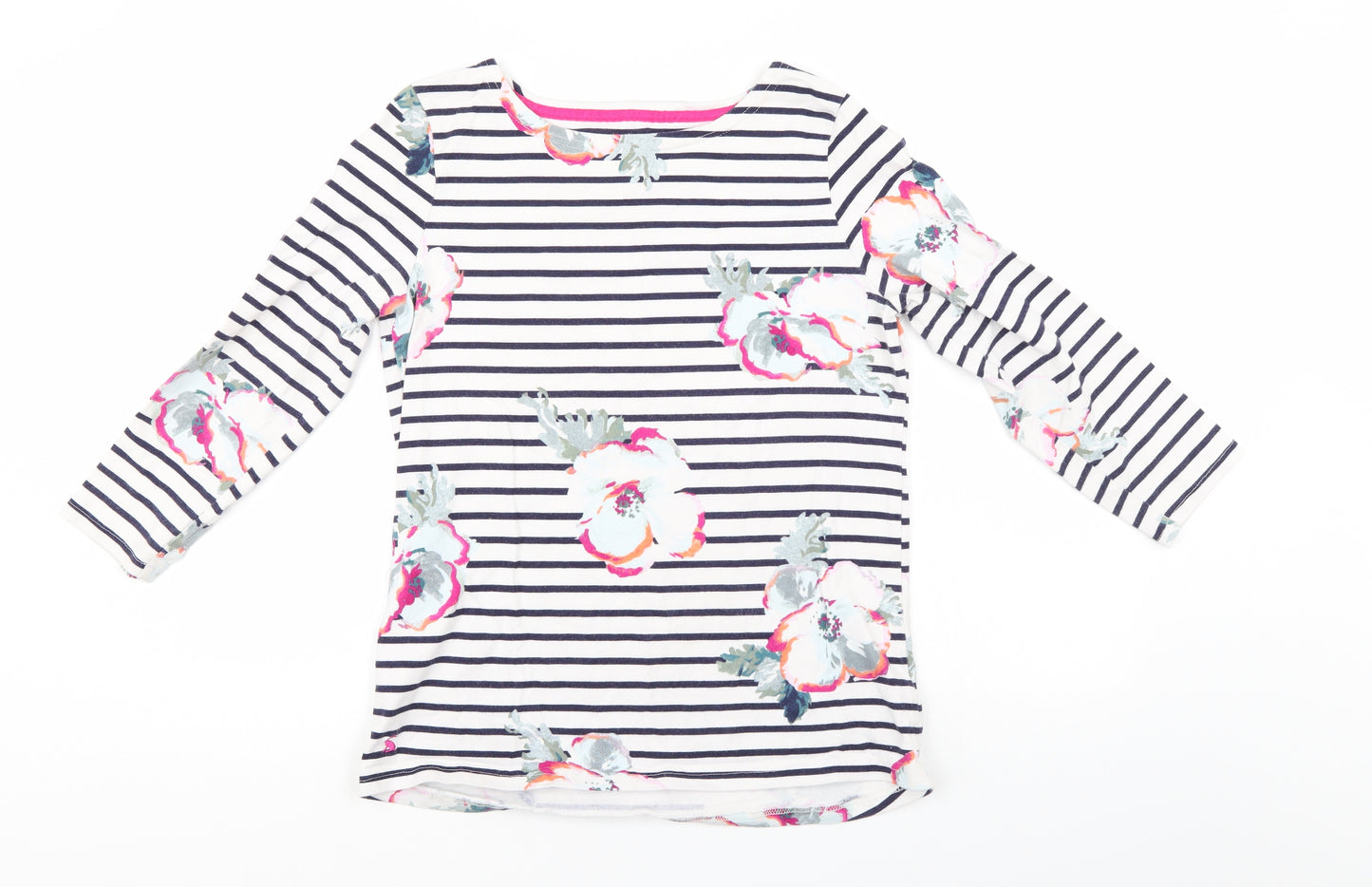 Joules Womens Multicoloured Floral  Pullover Sweatshirt Size 12