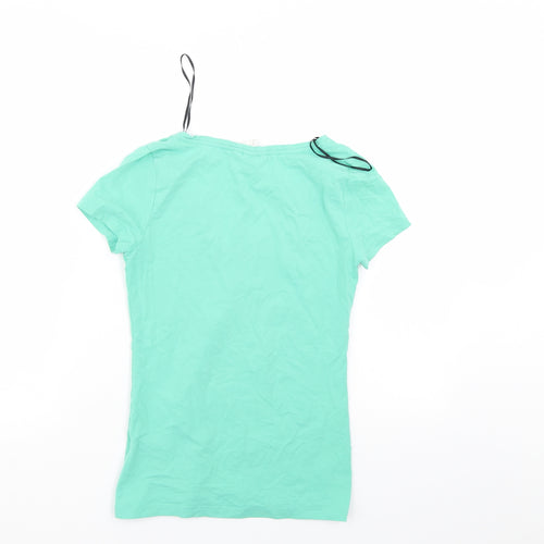 H&M Womens Green   Basic T-Shirt Size S
