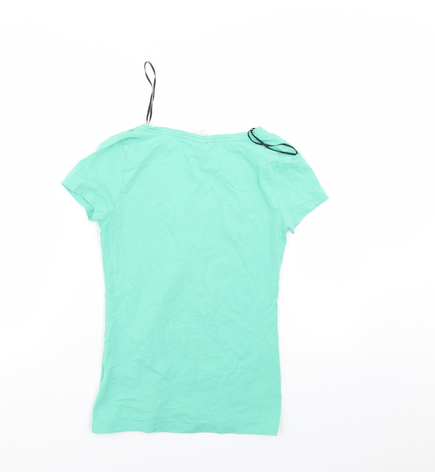 H&M Womens Green   Basic T-Shirt Size S