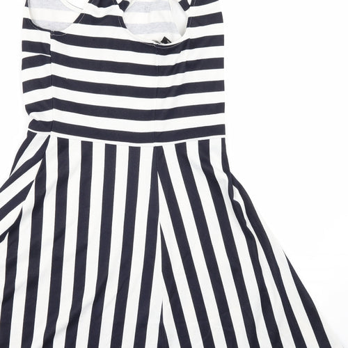 H&M Womens Blue Striped  Mini  Size S