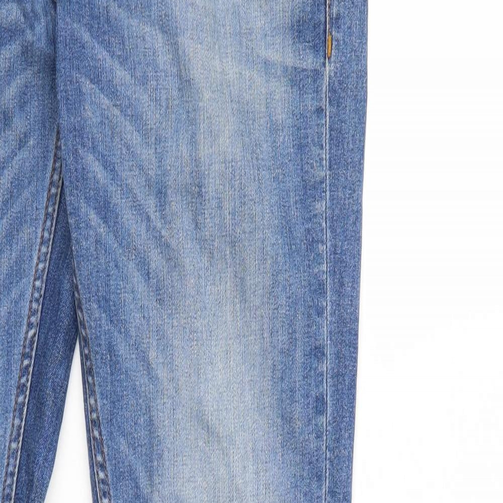 River Island Mens Blue  Denim Straight Jeans Size 28 L34 in