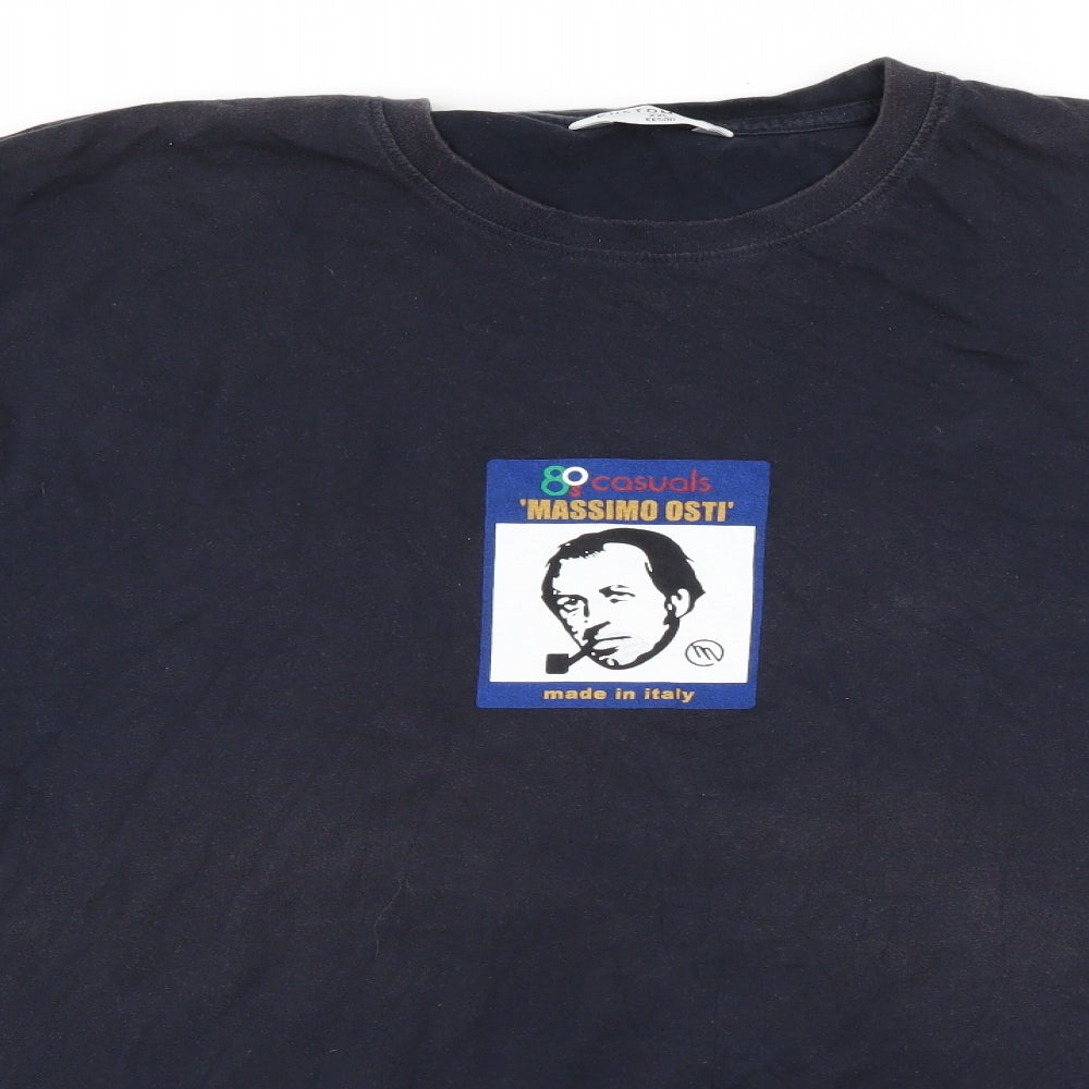 Kustom Kit Mens Blue    T-Shirt Size 2XL