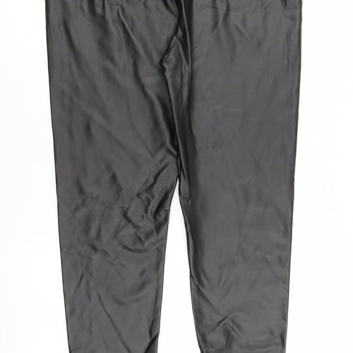 I SAW IT FIRST Womens Brown   Trousers  Size L L25 in - LEATHER LOOK