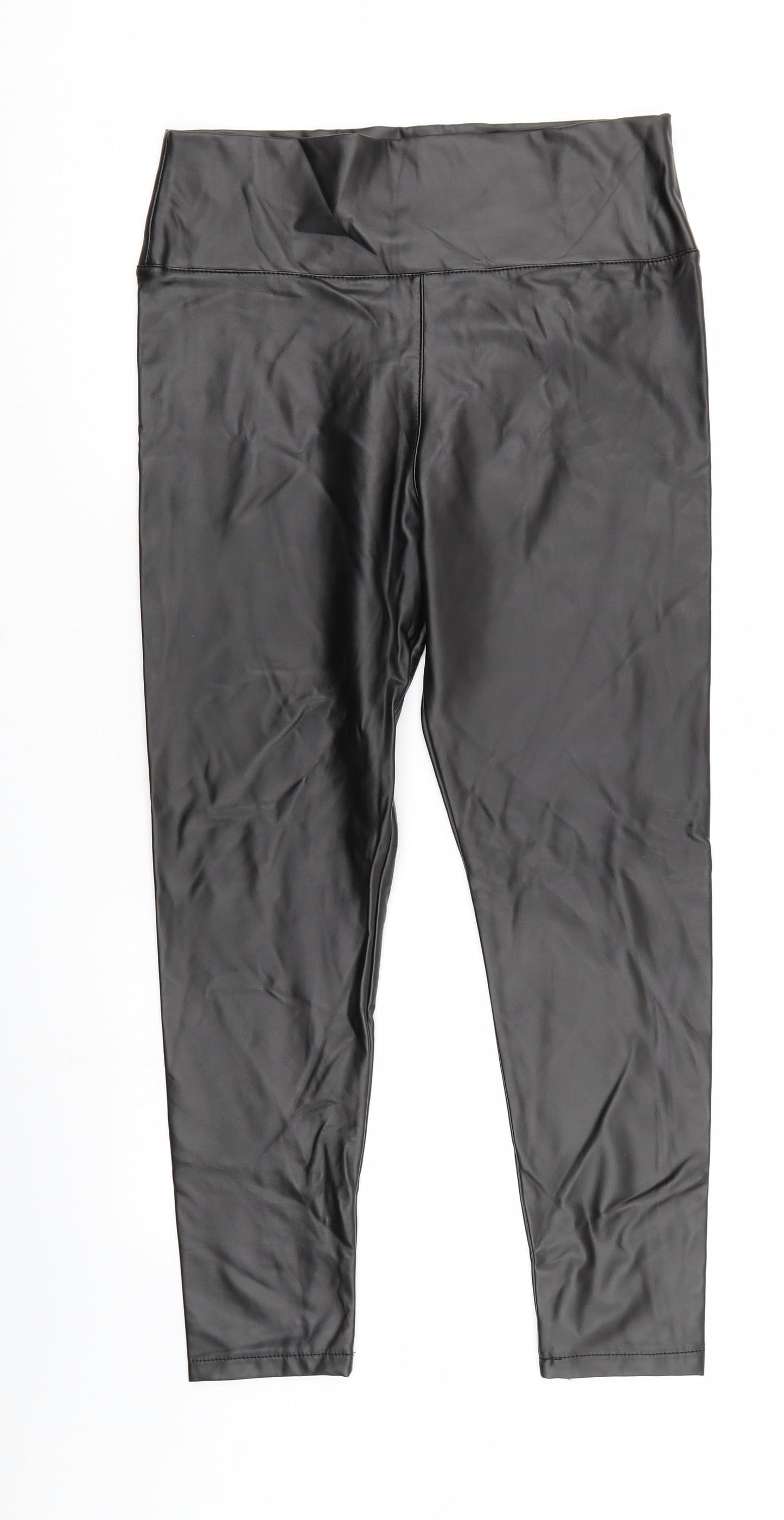 I SAW IT FIRST Womens Brown   Trousers  Size L L25 in - LEATHER LOOK