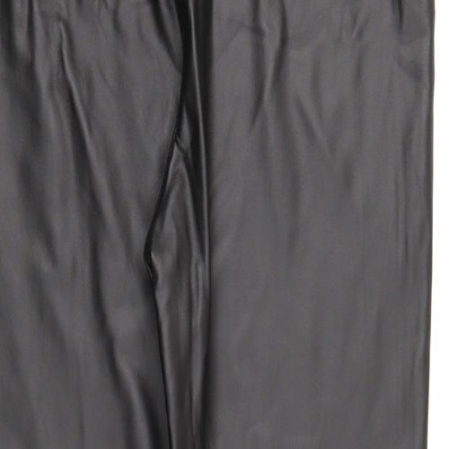 I SAW IT FIRST Womens Brown   Trousers  Size L L25 in - LEATHER LOOK