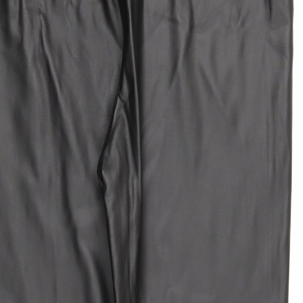 I SAW IT FIRST Womens Brown   Trousers  Size L L25 in - LEATHER LOOK
