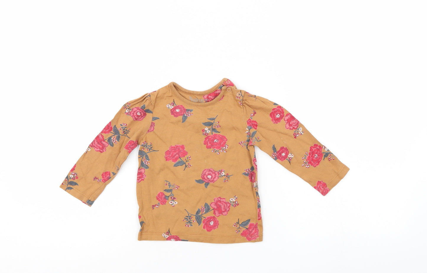 Nutmeg Girls Multicoloured Floral  Pullover Jumper Size 9-12 Months