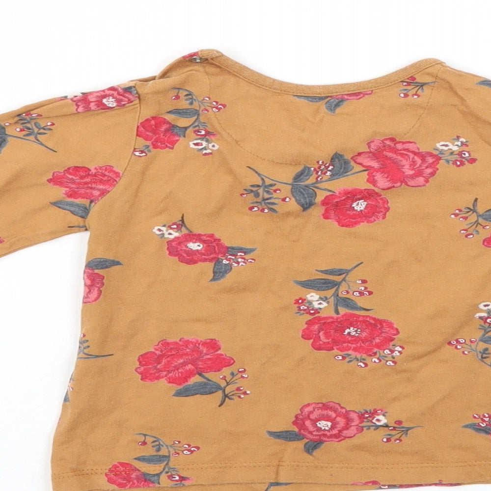 Nutmeg Girls Multicoloured Floral  Pullover Jumper Size 9-12 Months