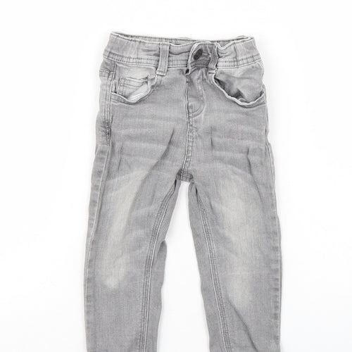 Preworn Boys Grey   Cargo Jeans Size 12-18 Months