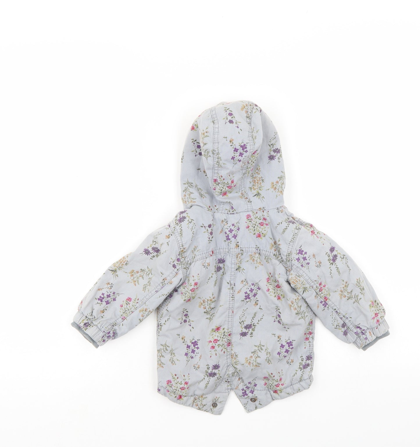 NEXT Girls Multicoloured Floral  Anorak Coat Size 6-9 Months