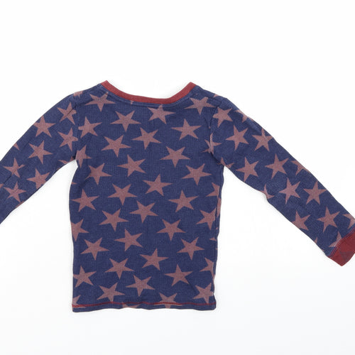 M&S Boys Blue Polka Dot  Basic Casual Size 4-5 Years