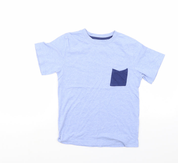 Rebel Boys Blue Basic T-Shirt Size 11-12 Years