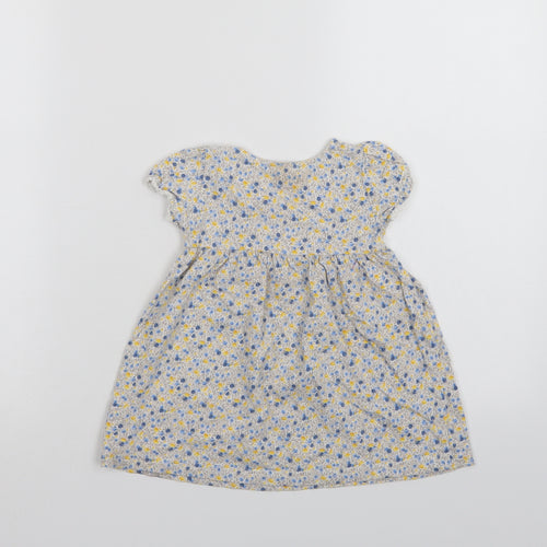 NEXT Girls Multicoloured Floral  T-Shirt Dress  Size 9-12 Months