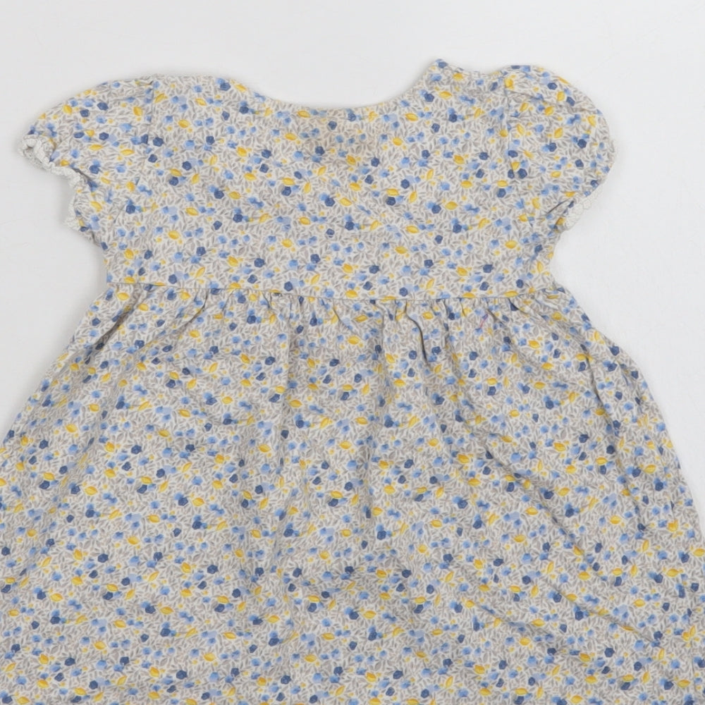 NEXT Girls Multicoloured Floral  T-Shirt Dress  Size 9-12 Months