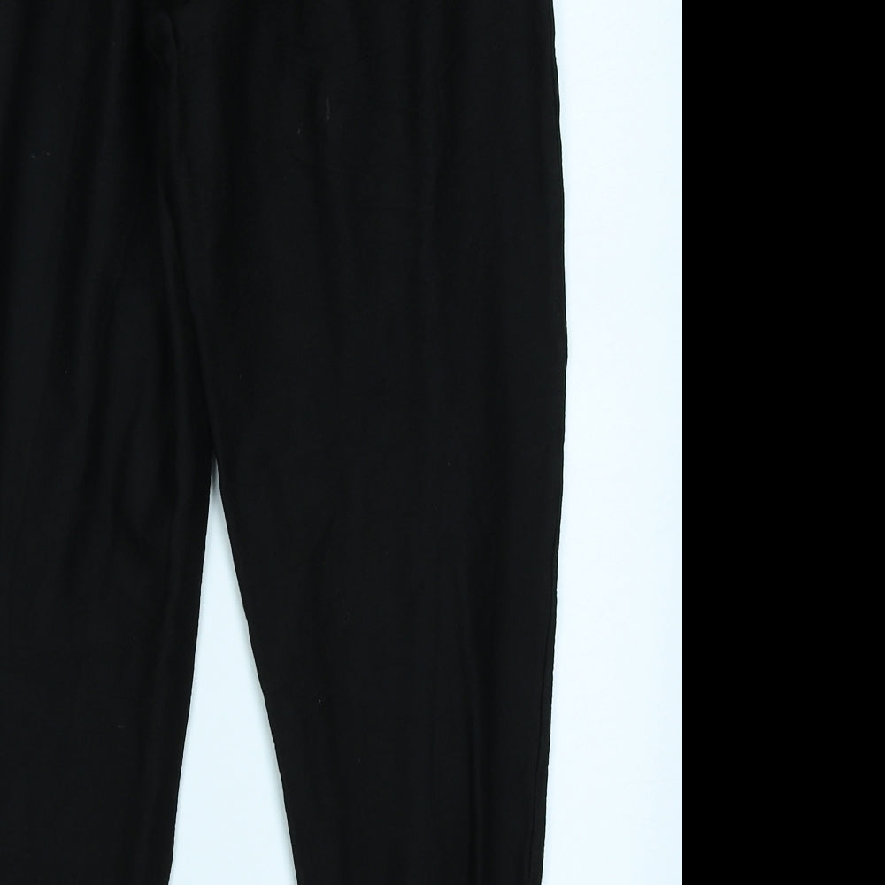 Michelle Monet Womens Black   Trousers  Size 12 L21 in