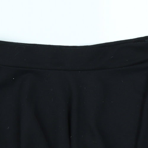 Preworn Girls Black   Flare Skirt Size 9-10 Years