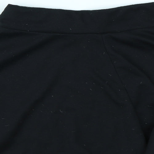 Preworn Girls Black   Flare Skirt Size 9-10 Years