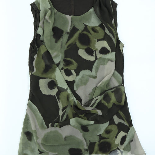 Simply Vera Womens Green Camouflage  Basic Tank Size XS