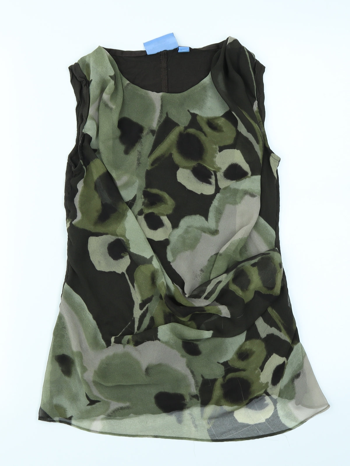 Simply Vera Womens Green Camouflage  Basic Tank Size XS