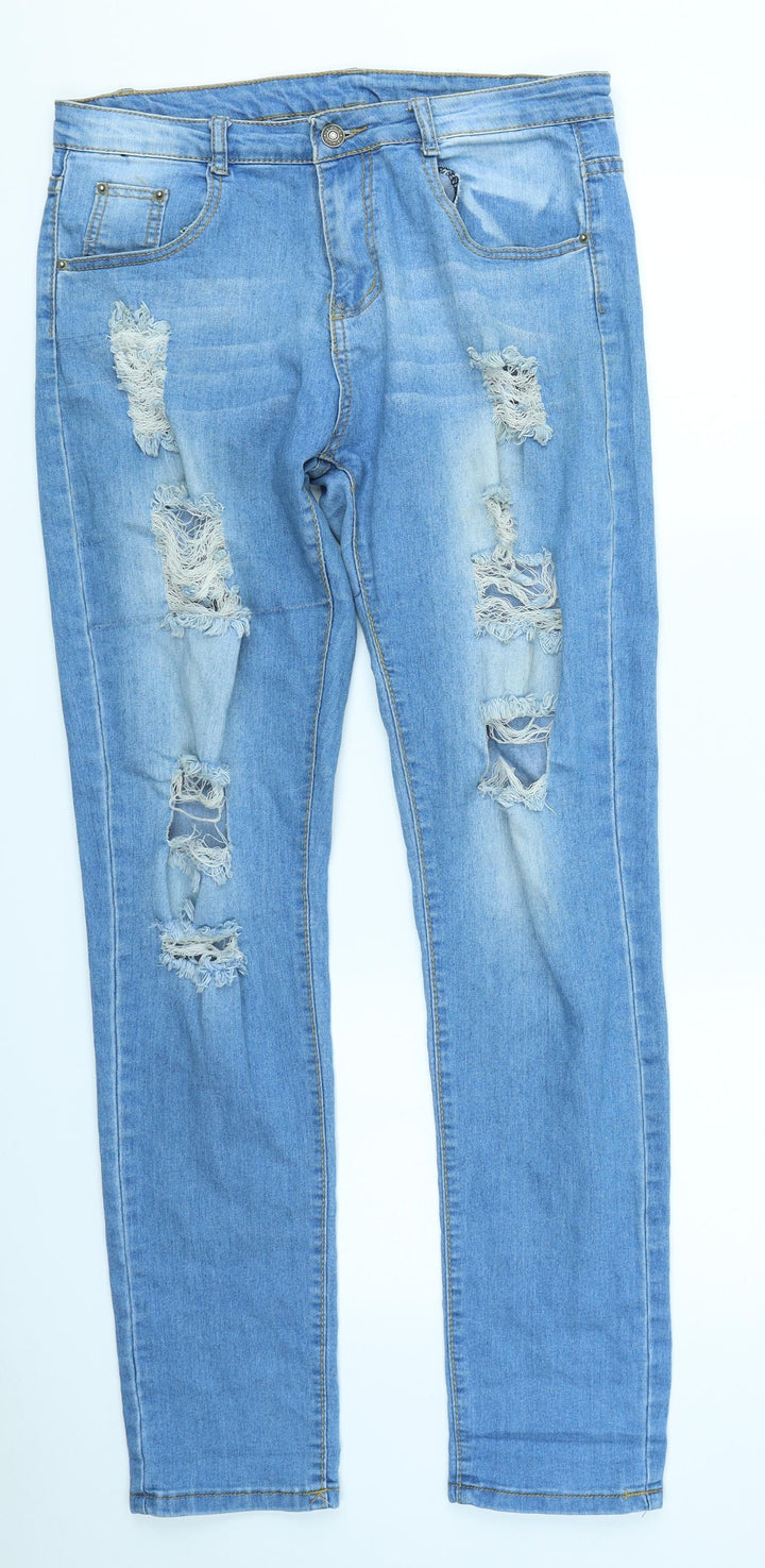 Jeans Womens Blue  Denim Skinny Jeans Size 32 in L30 in