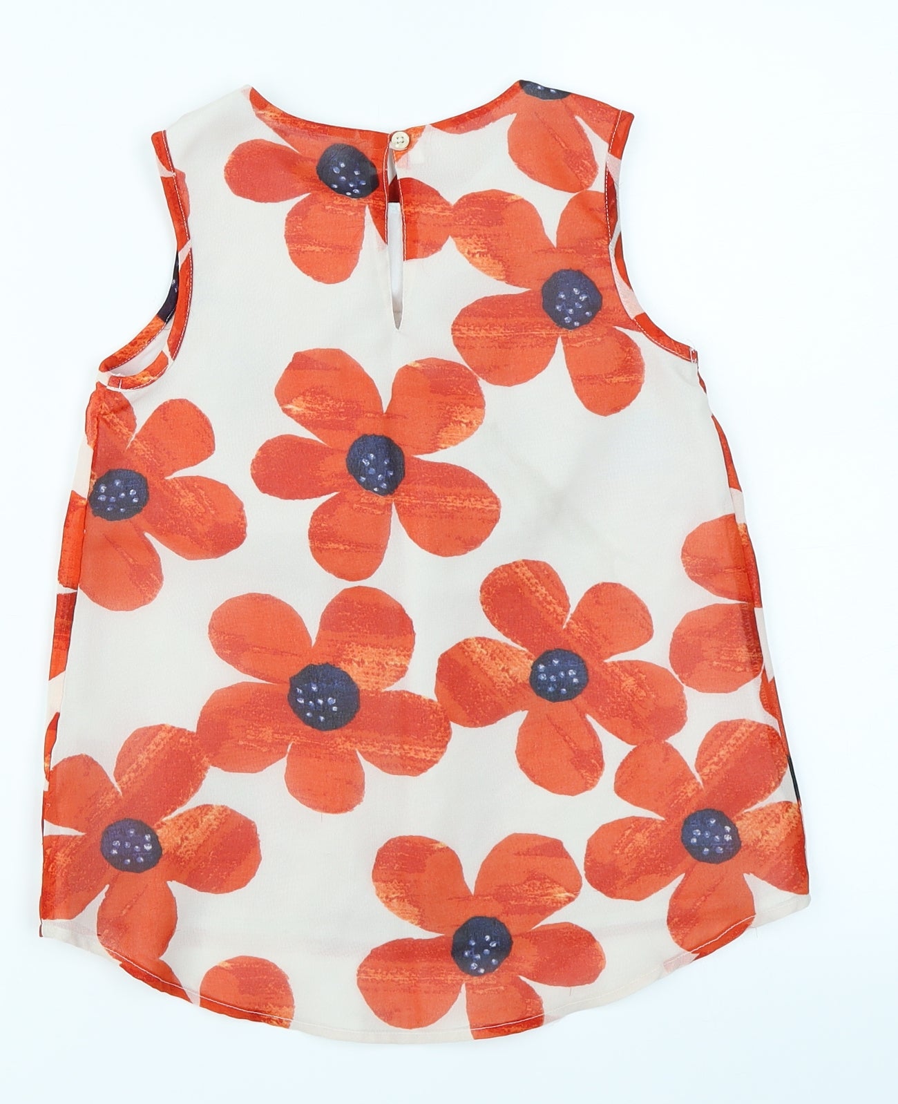 George Girls Ivory Fair Isle  Basic Blouse Size 8-9 Years