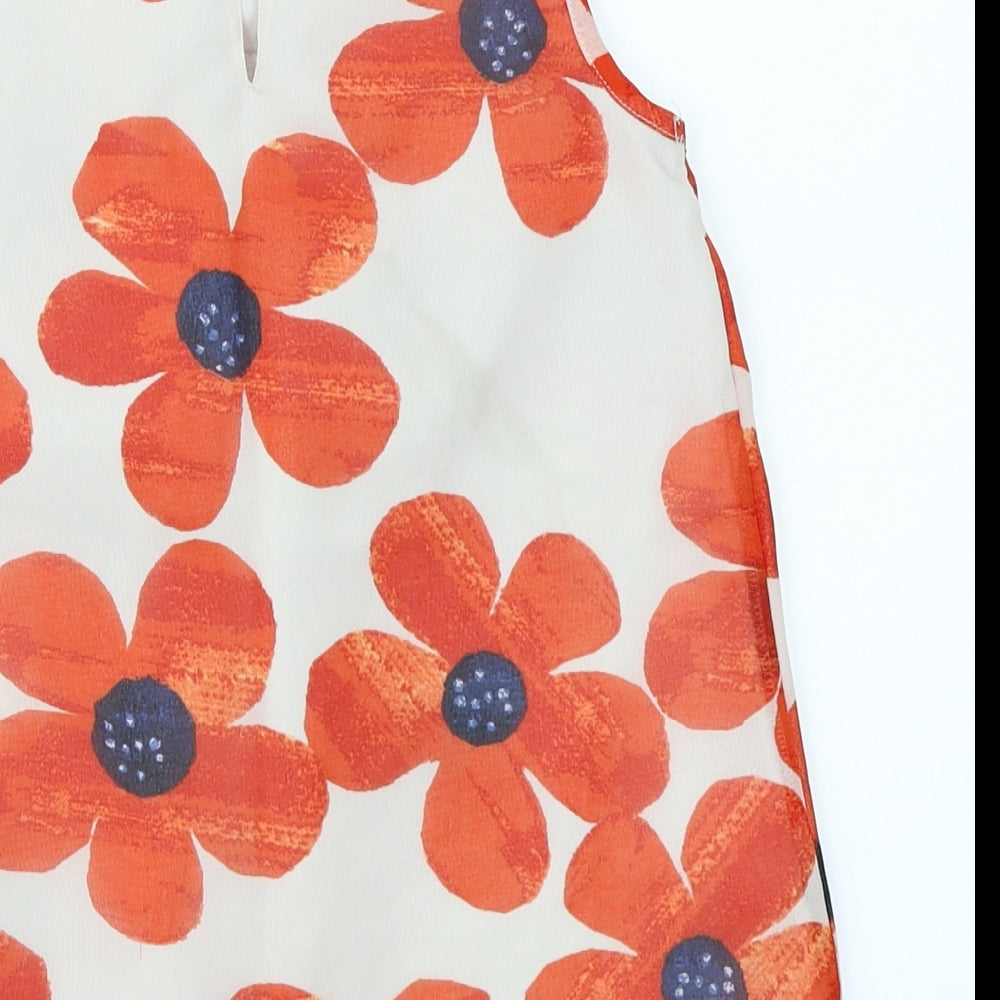 George Girls Ivory Fair Isle  Basic Blouse Size 8-9 Years