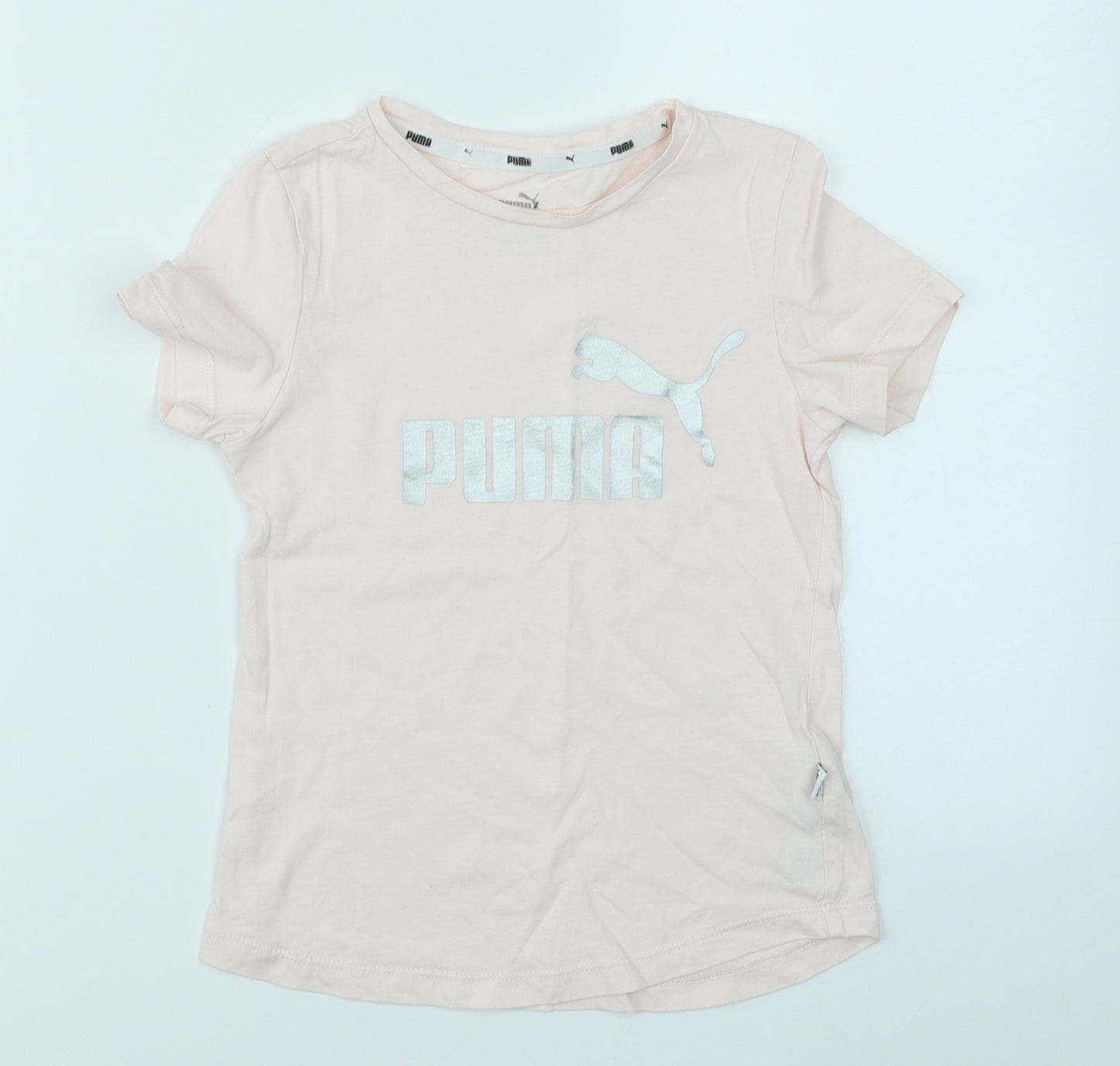 PUMA Girls Pink   Basic T-Shirt Size 7-8 Years
