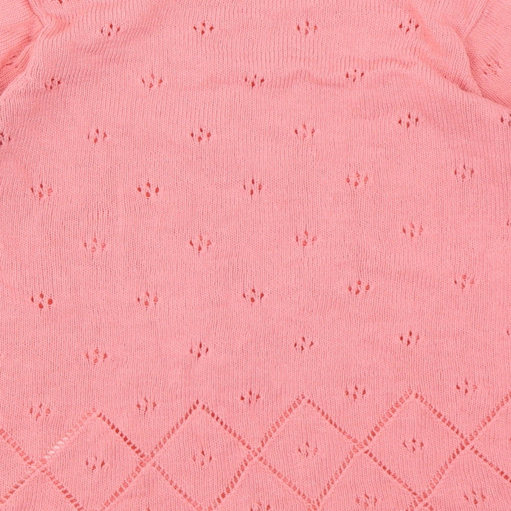Jan Eva Womens Pink   Basic T-Shirt Size M