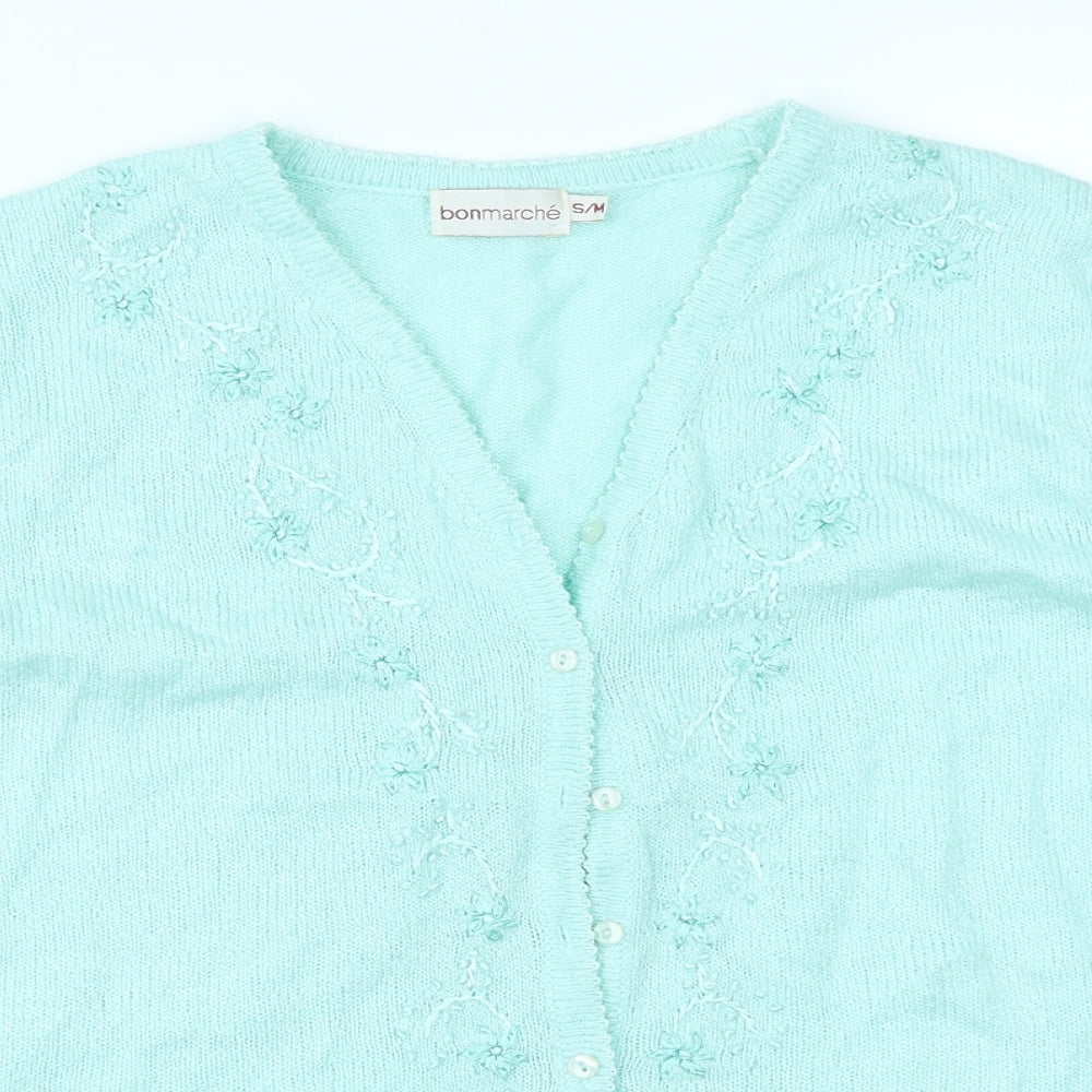 Bonmarché Womens Blue   Cardigan Jumper Size S