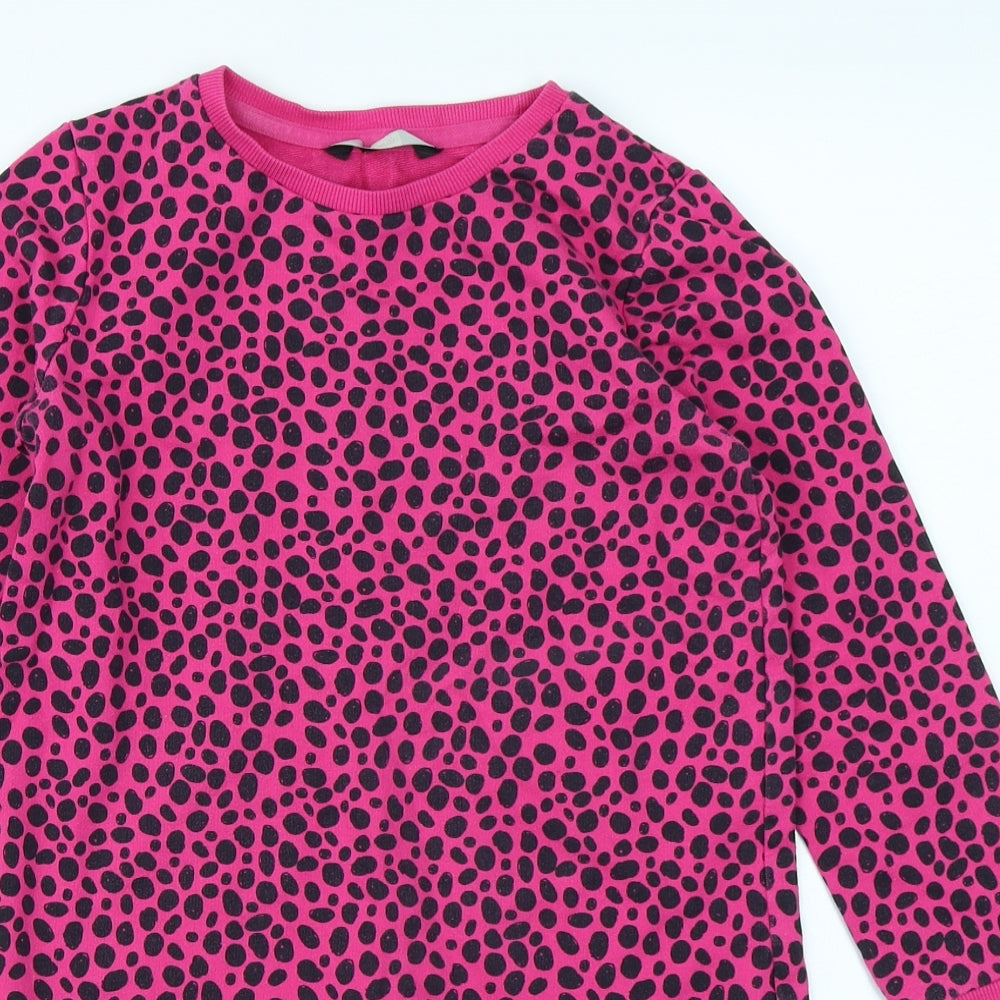 George Girls Pink Animal Print  Jumper Dress  Size 7-8 Years