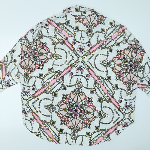 Primark Womens White   Basic Button-Up Size 18