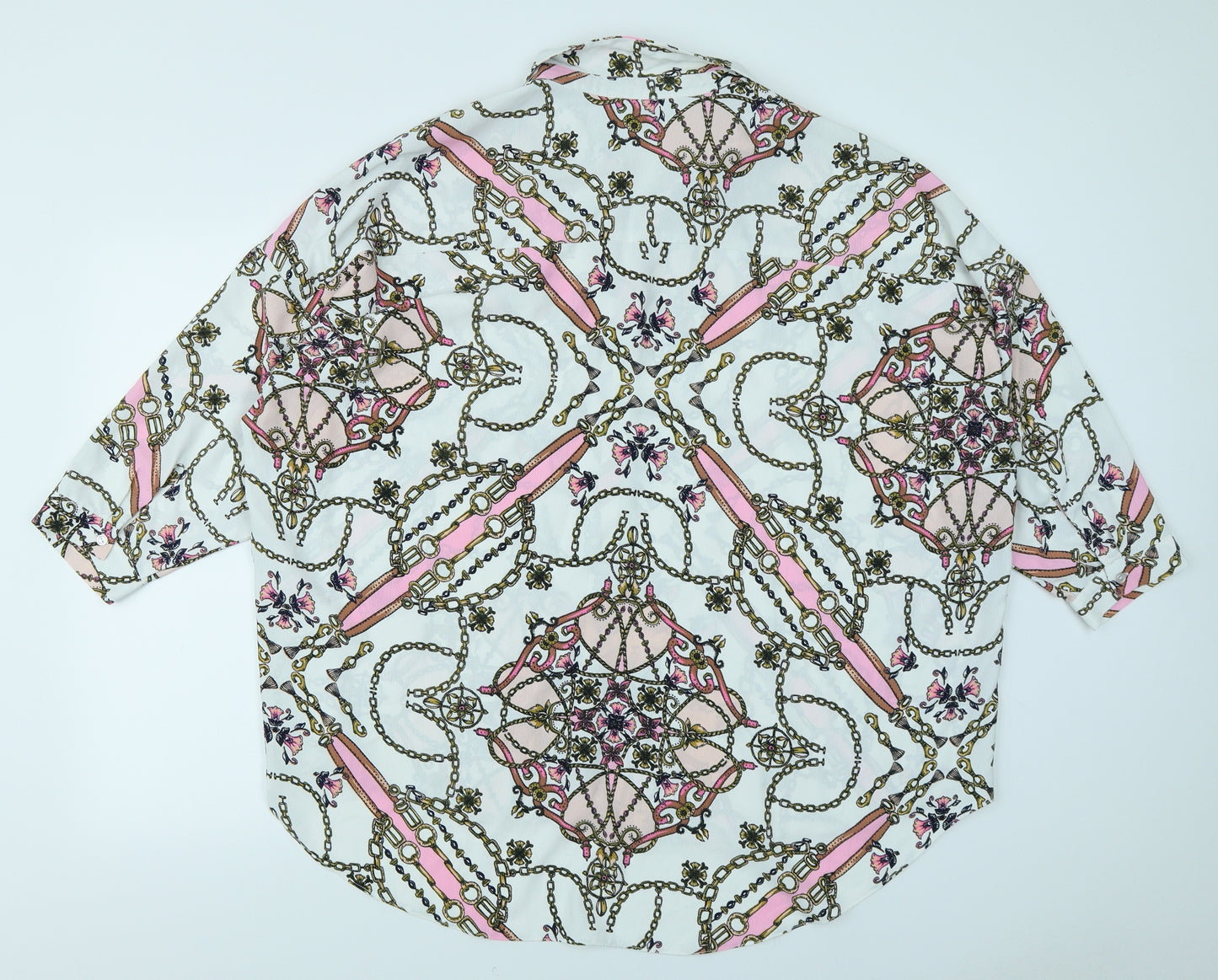 Primark Womens White   Basic Button-Up Size 18