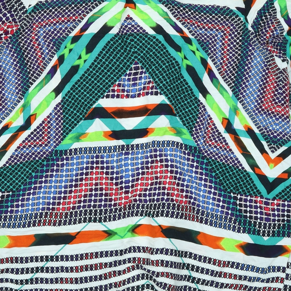 River Island Womens Green Geometric  Kimono Jacket Size 18