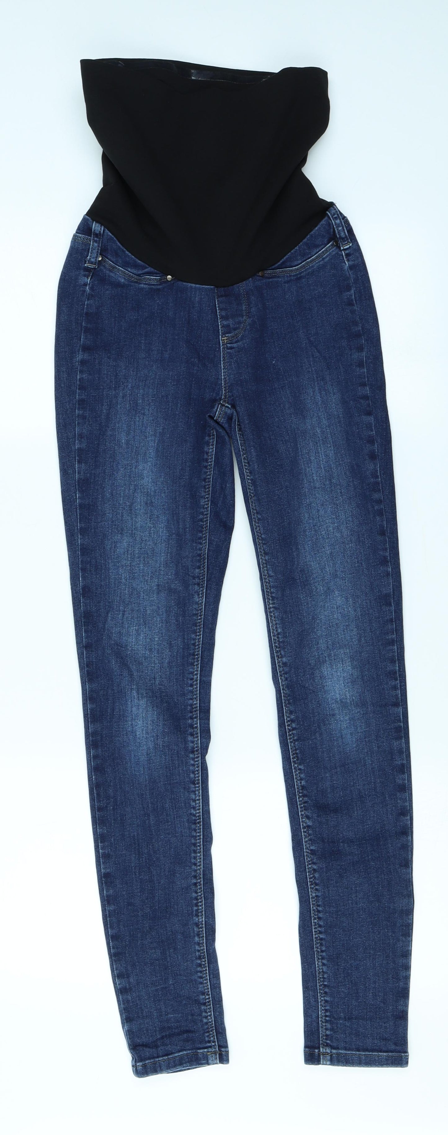 Seraphine Womens Blue  Denim Skinny Jeans Size 8 L28 in