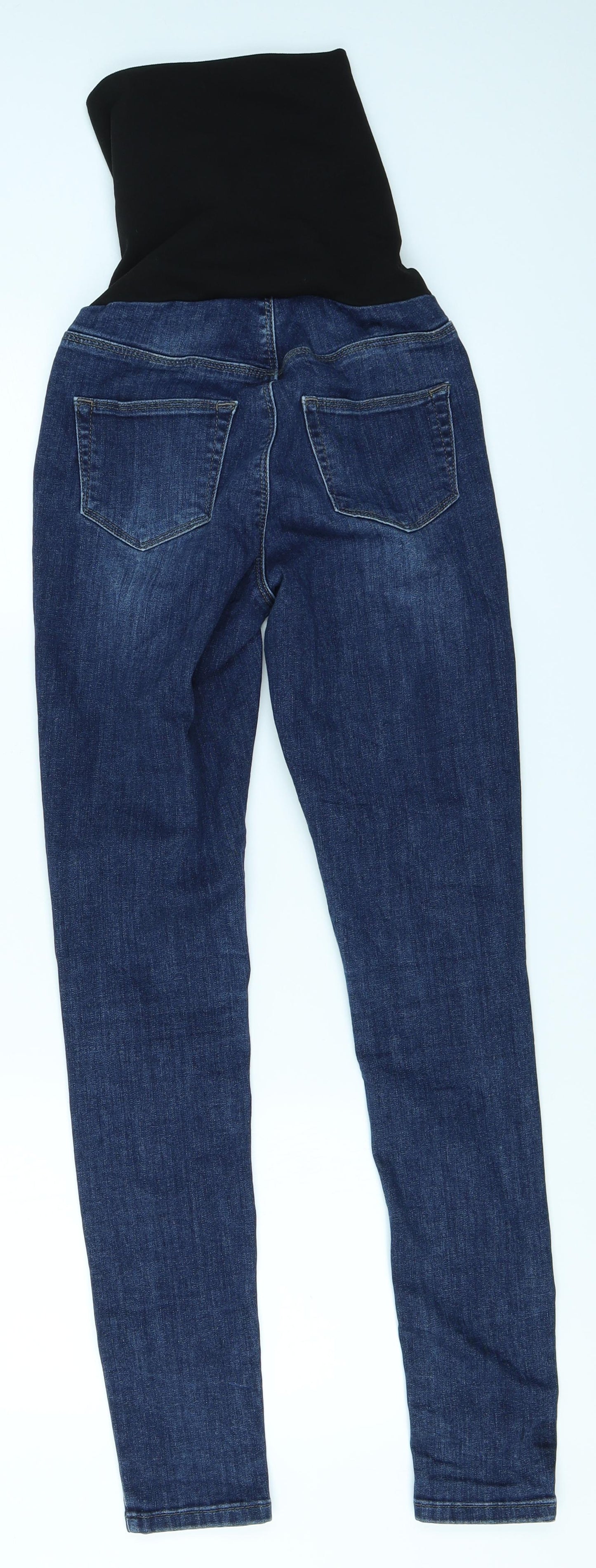 Seraphine Womens Blue  Denim Skinny Jeans Size 8 L28 in