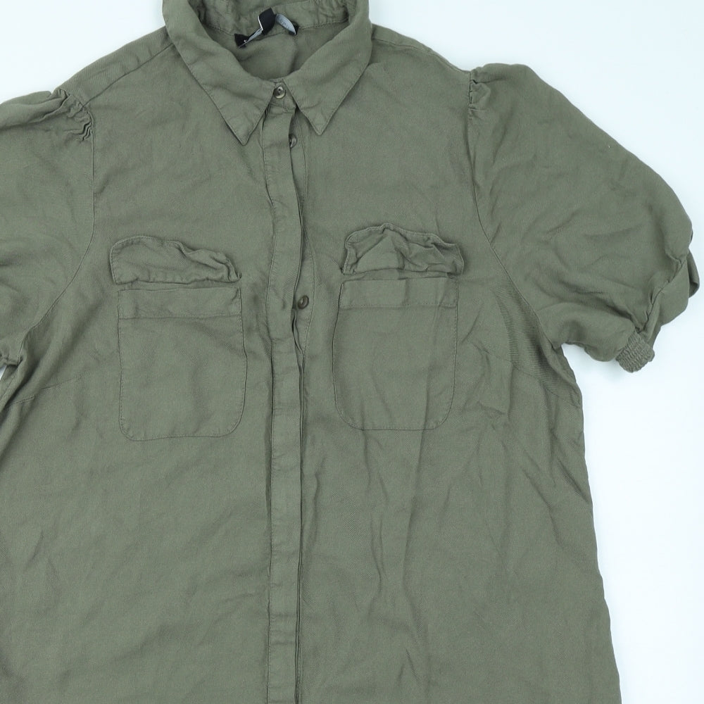 Capsule Womens Green   Shirt Dress  Size 14