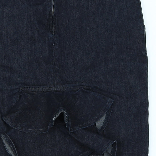 Miss Selfridge Womens Blue  Denim A-Line Skirt Size 10