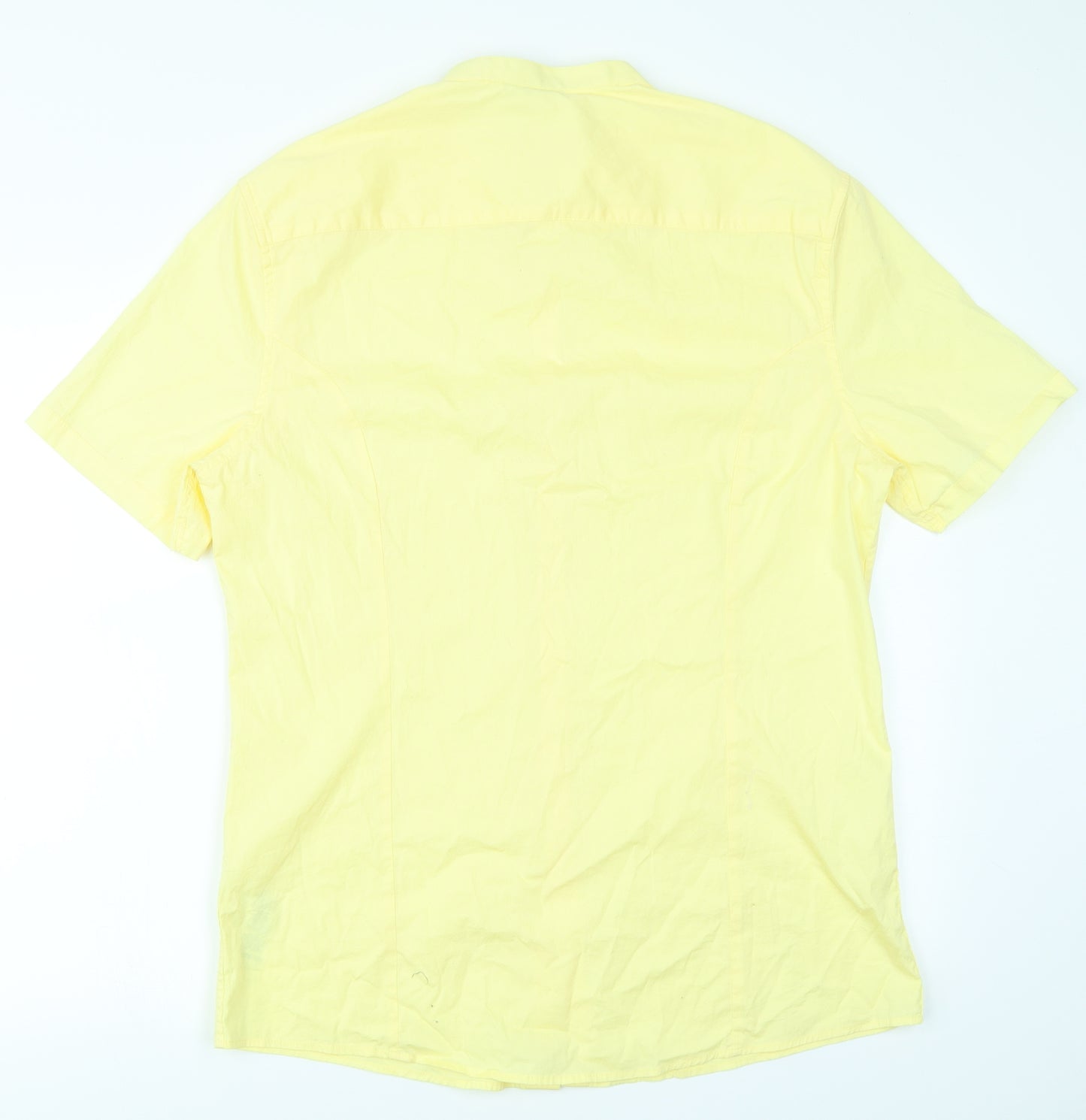 ASOS Mens Yellow    Button-Up Size XL