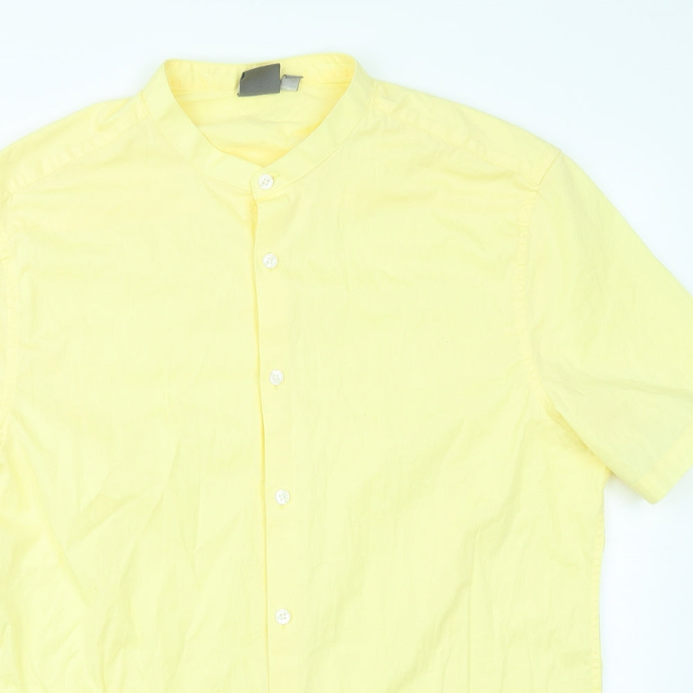 ASOS Mens Yellow    Button-Up Size XL