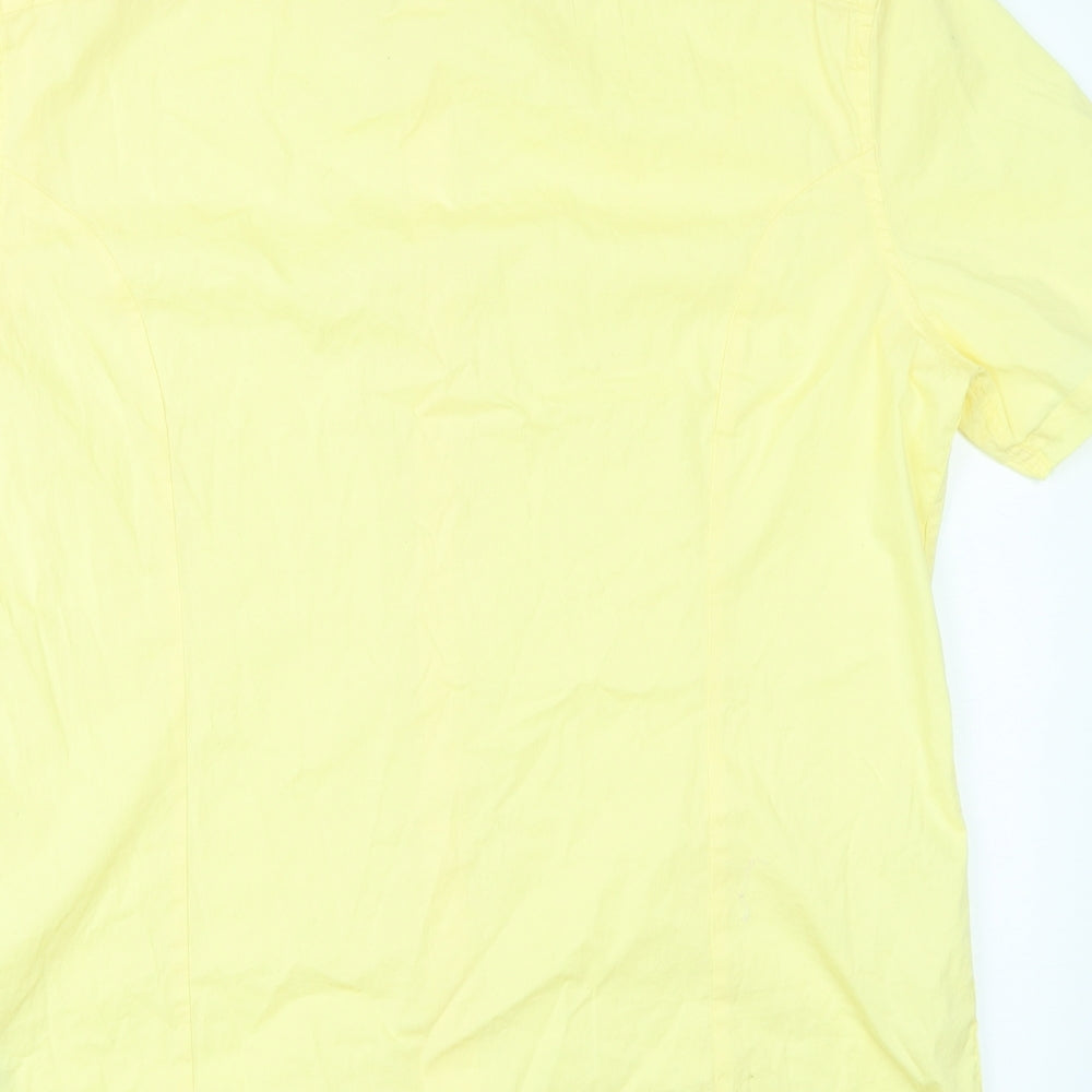 ASOS Mens Yellow    Button-Up Size XL