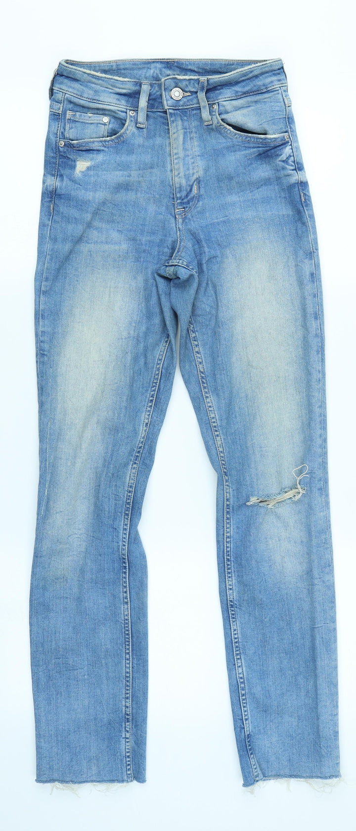 &Denim Womens Blue  Denim Skinny Jeans Size 26 in L27 in